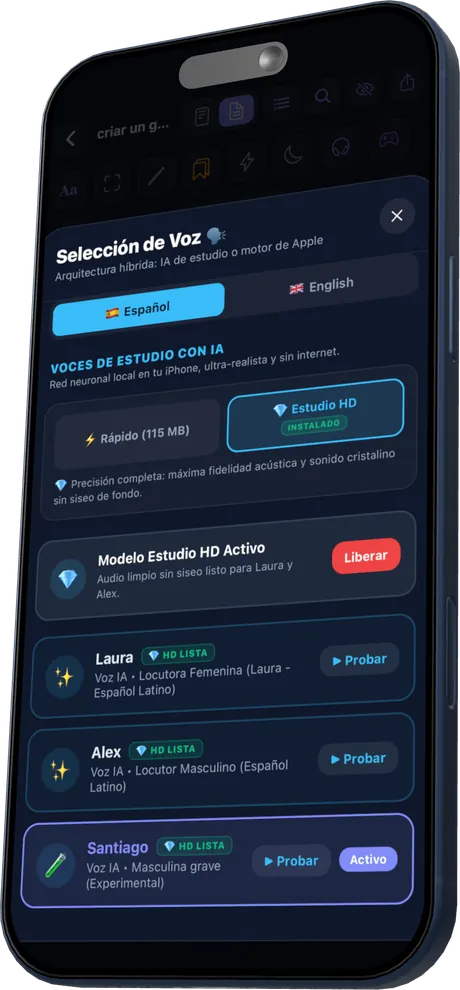 Selección de voces IA
